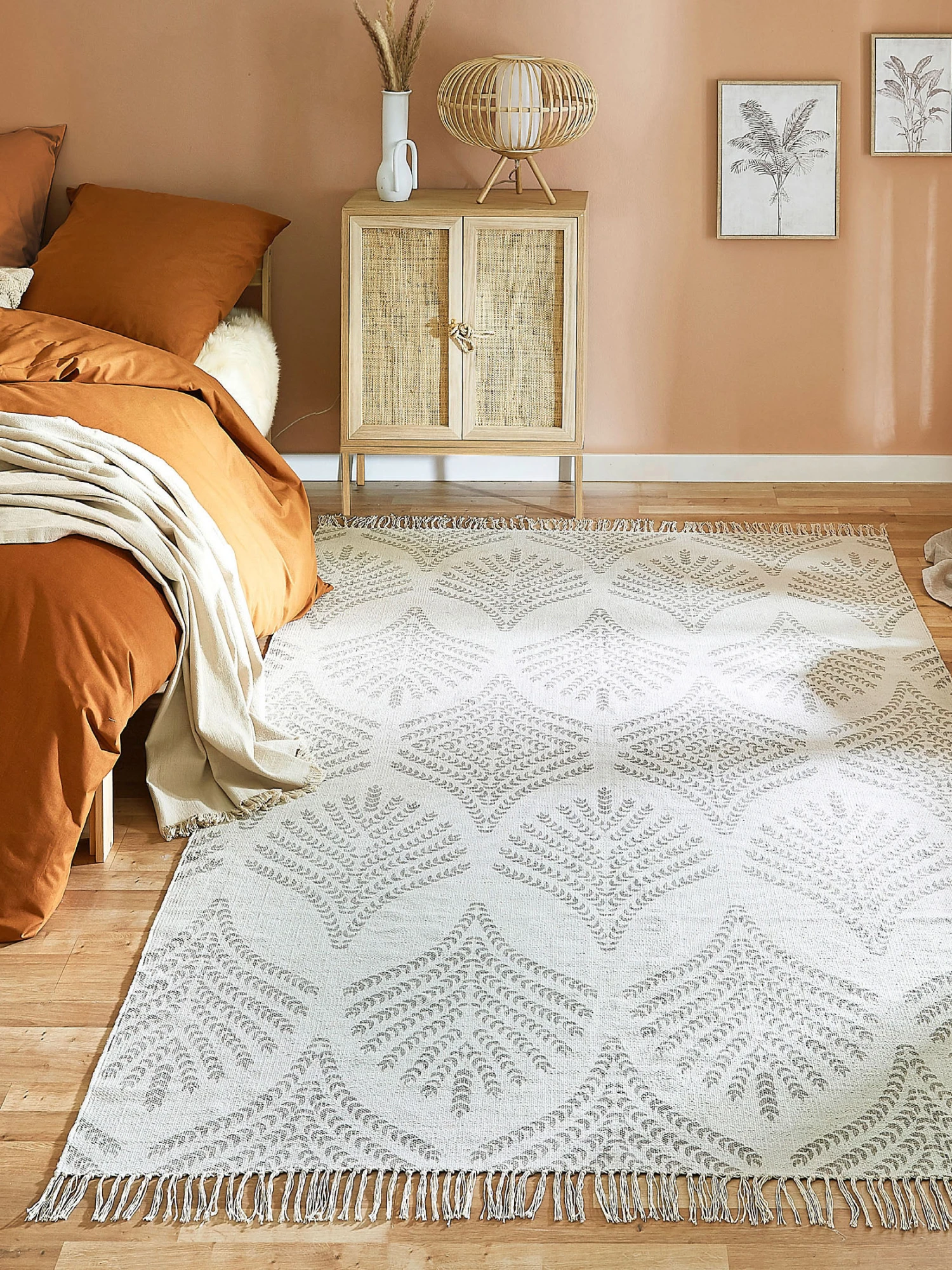 Baumwoll-Teppich, Grey 1 Baumwoll-Teppich, Grey