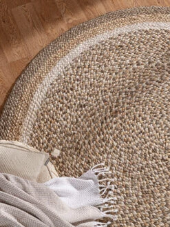 Jute-Teppich, Multicolor -Häuser Lieferungen Verkauf Almenara JuteTeppich beige Multicolor 150rund spar