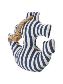 Objekt, Blau/Weiss -Häuser Lieferungen Verkauf Anchor Tuerstopper Weiss BlauWeiss 10x33x28 per2