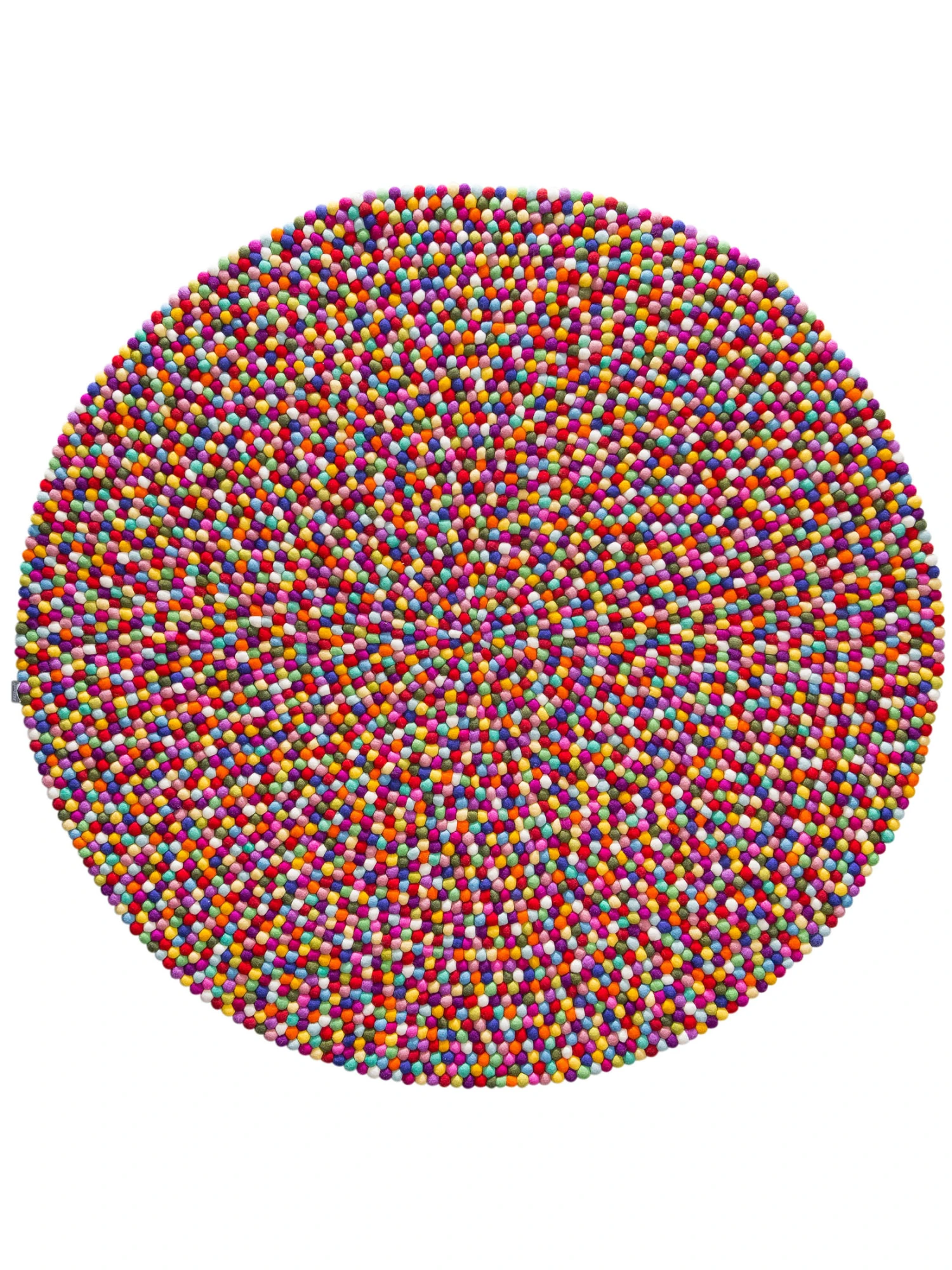 Filzkugel-Teppich, Multicolor 3 Filzkugel-Teppich, Multicolor – Bild 3