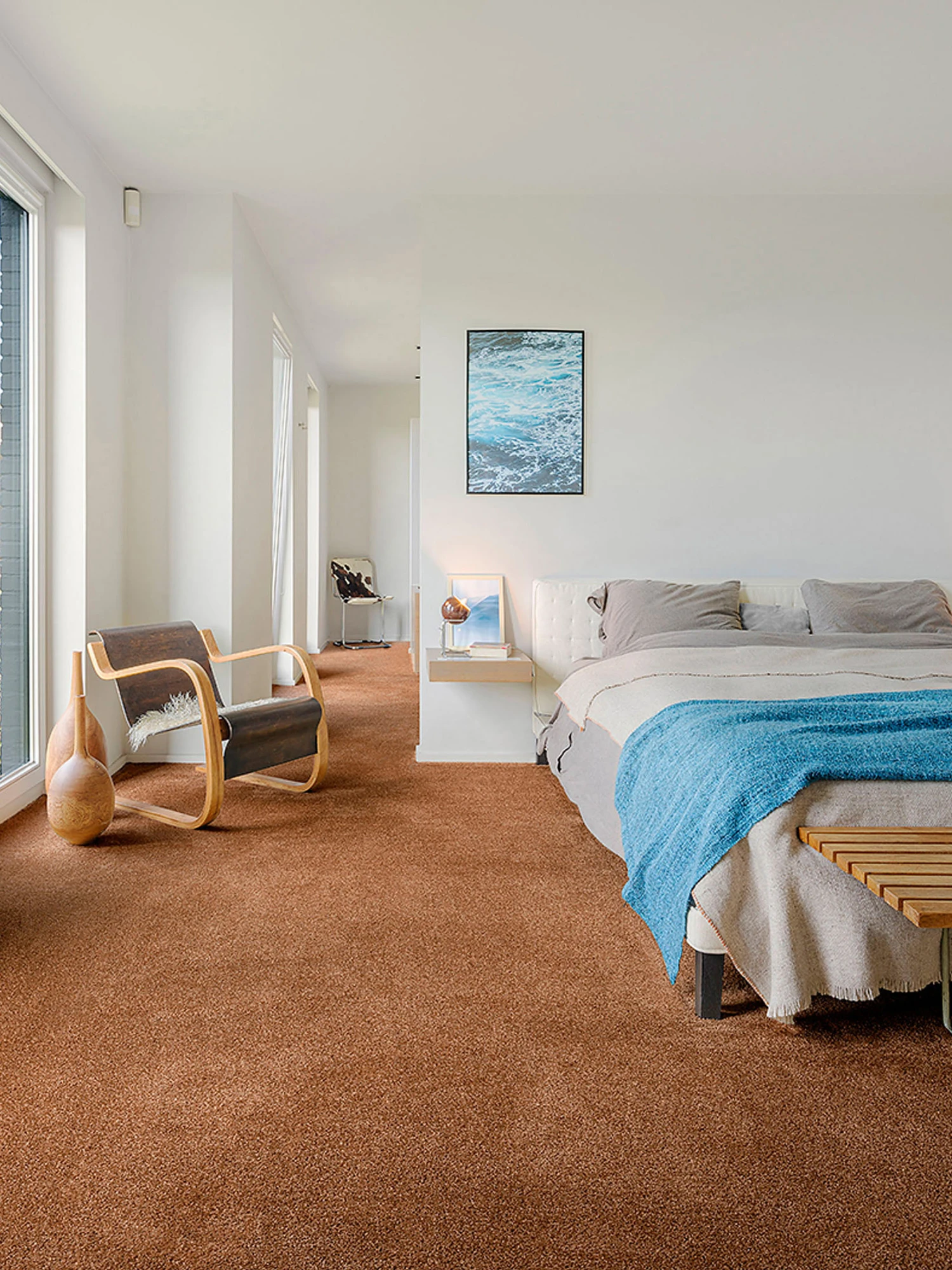 Velours-Teppichboden, Kupfer 80 1 Velours-Teppichboden, Kupfer 80