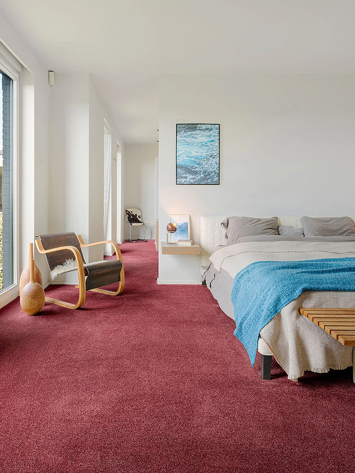 Velours-Teppichboden, Koralle 14 1 Velours-Teppichboden, Koralle 14