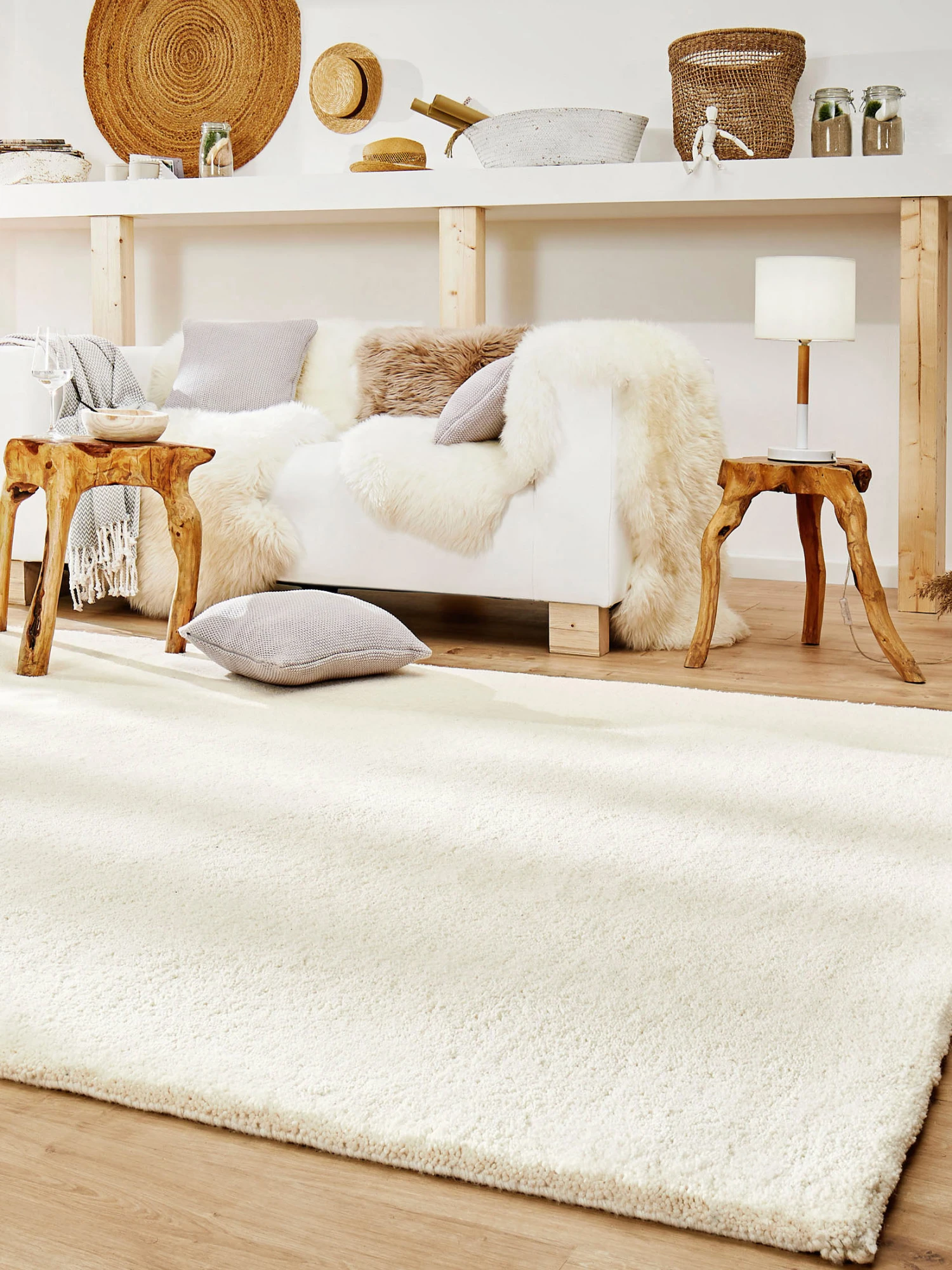 Berber-Teppich, Creme 1 Berber-Teppich, Creme