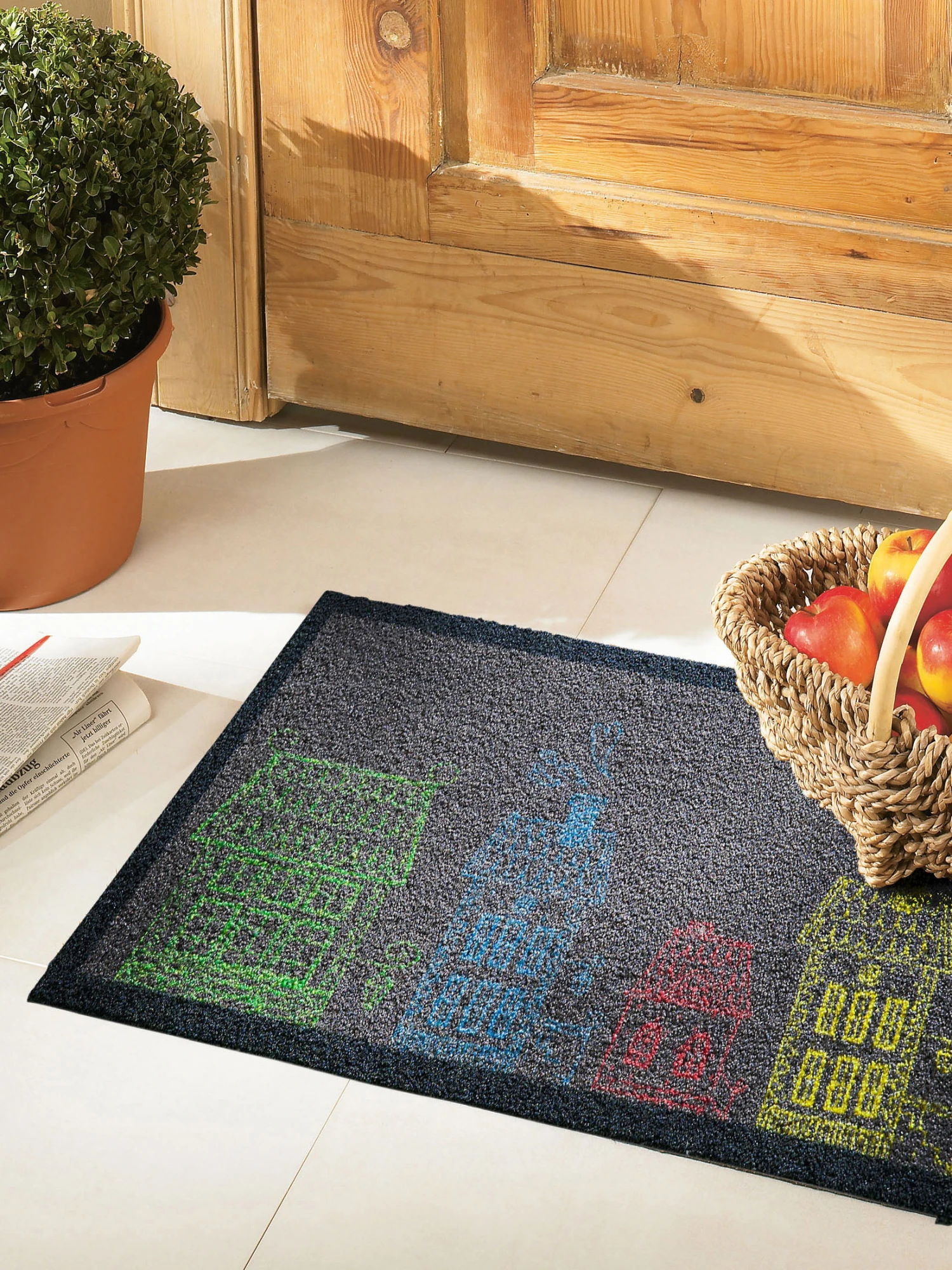 Fußmatte, Sweet Home Bunt 1 Fußmatte, Sweet Home Bunt