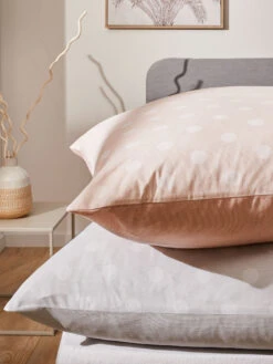 Renforcé-Bettwäsche, Samtrosa -Häuser Lieferungen Verkauf Babida Bettwaesche Grau Samtrosa 135x200 spar