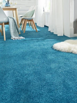 Velours-Teppichboden, Petrol 83