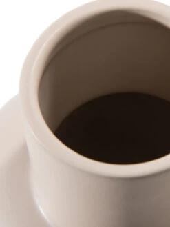 Vase, Beige -Häuser Lieferungen Verkauf Belly Vase Creme Beige 15x15x18 lup1