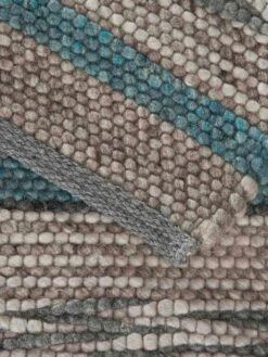 Woll-Teppich, Blue Stripes -Häuser Lieferungen Verkauf Bjerka HandwebTeppich Blau BlueStripes 170x240 wel