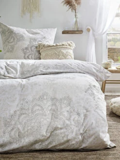 Renforcé-Bettwäsche, Taupe