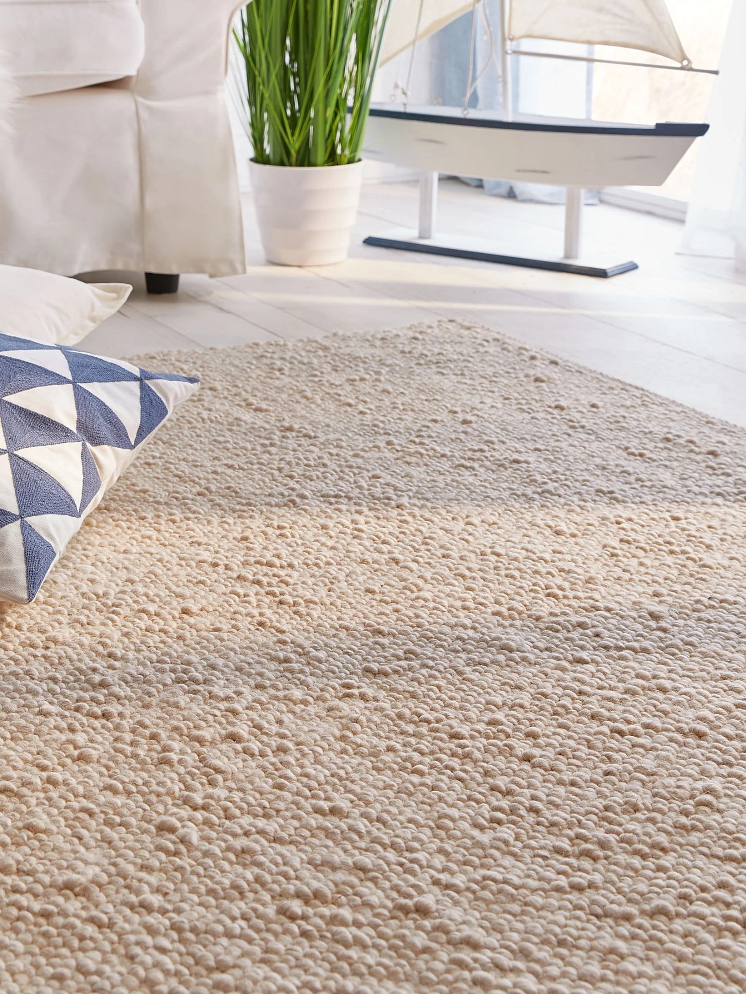 Handweb-Teppich, Beach 2 Handweb-Teppich, Beach – Bild 2