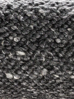 Woll-Teppich, Black -Häuser Lieferungen Verkauf Borgholm Handwebteppich schwarz black lup