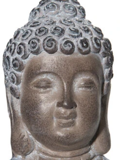 Figur, Grau -Häuser Lieferungen Verkauf BuddhaSmile Figur Braun Grau 17x24x34 lup