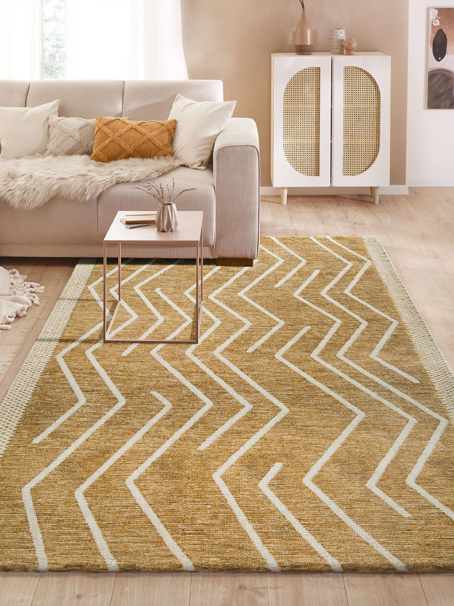 Designer-Teppich, Safran 1 Designer-Teppich, Safran