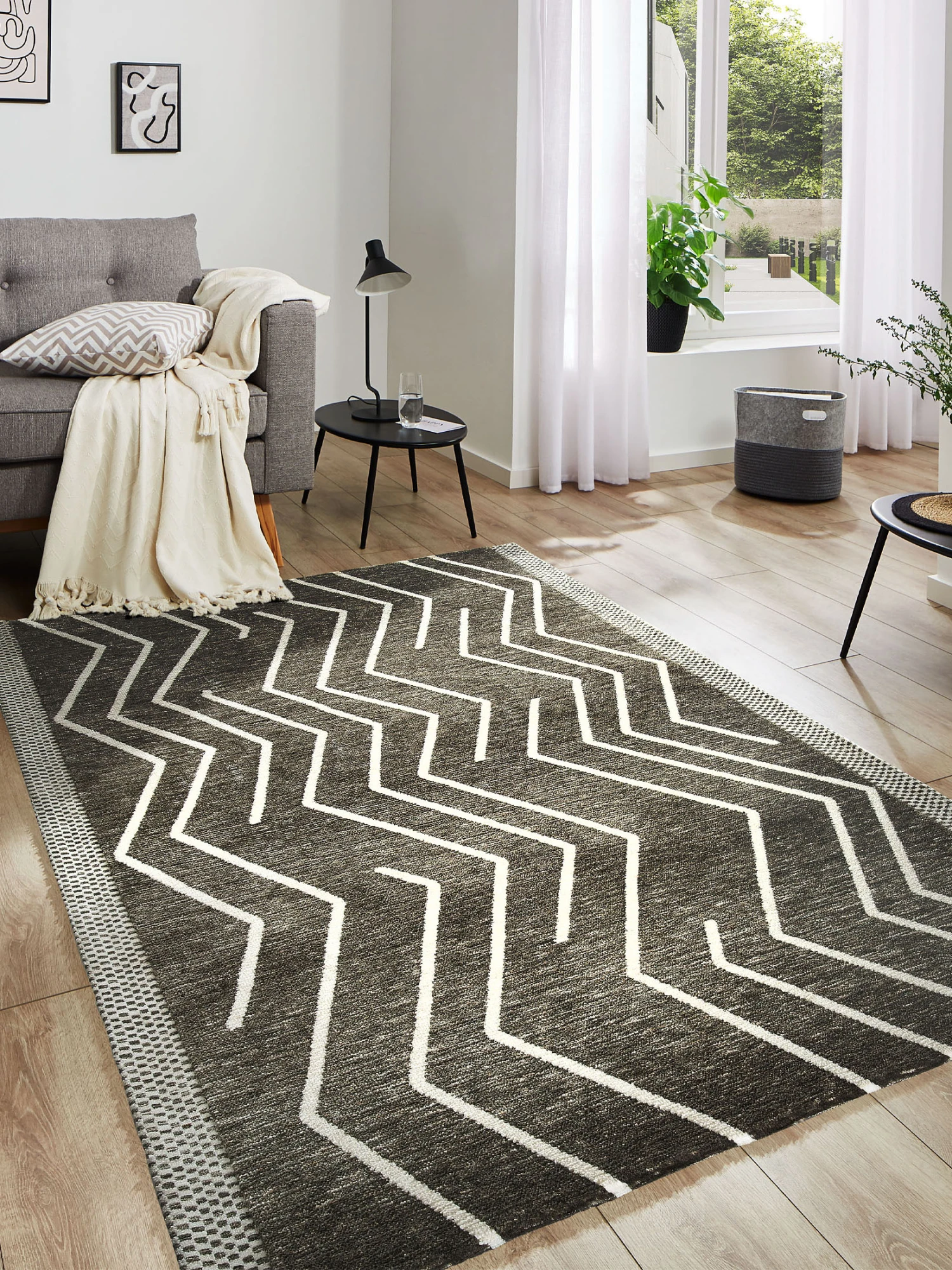 Designer-Teppich, Charcoal 1 Designer-Teppich, Charcoal