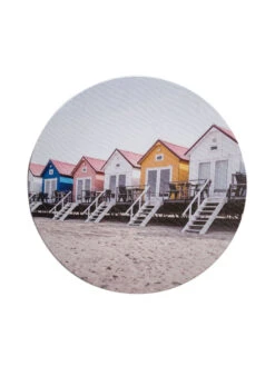 Leinwand Druck, Hellblau -Häuser Lieferungen Verkauf Canvas3er Bild Strand Blau Hellblau 30rund pla