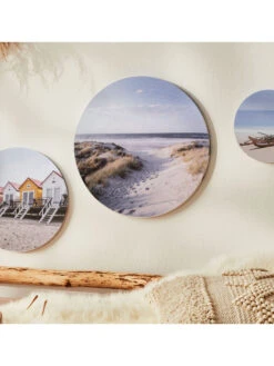 Leinwand Druck, Hellblau