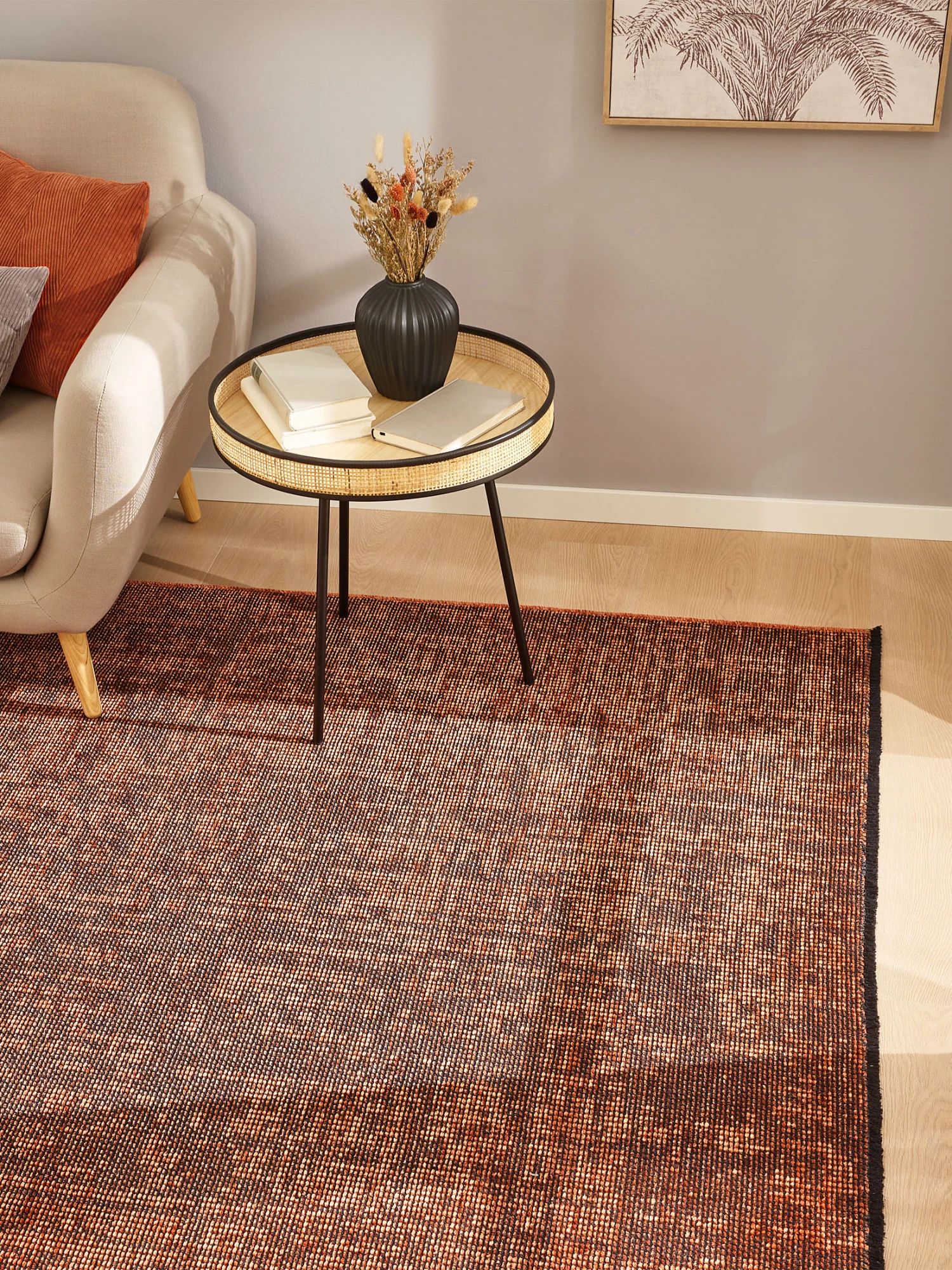 Moderner Teppich, Kupfer 1 Moderner Teppich, Kupfer