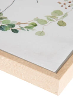 Leinwand-Druck-gerahmt, Weiss/Grün -Häuser Lieferungen Verkauf ChooseJoy Druckgerahmt Gruen WeissGruen 32x32 lup2