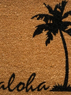 Fußmatte, Aloha -Häuser Lieferungen Verkauf Cochin Fussmatte Braun Aloha 45x75 lup