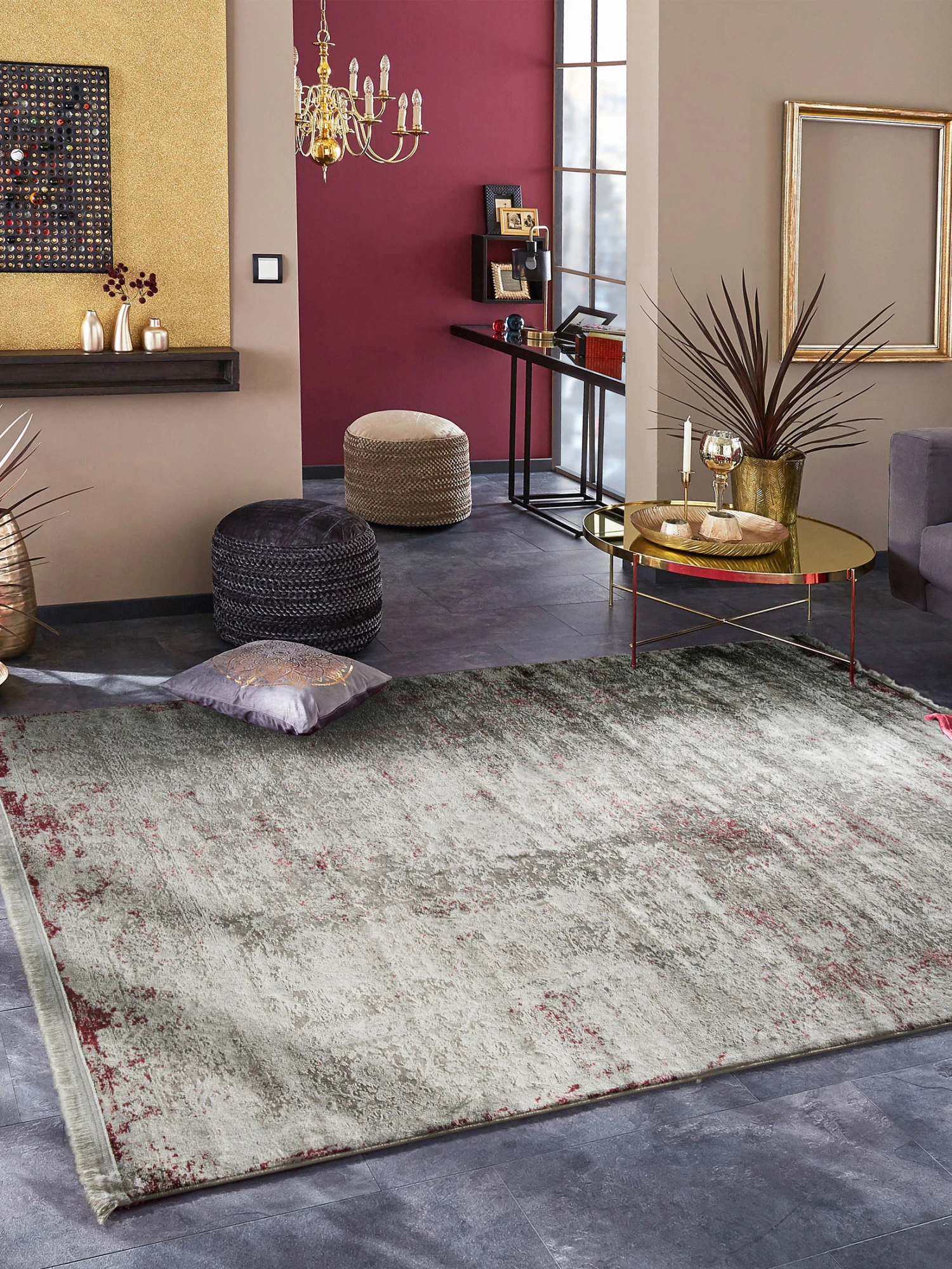 Vintage-Teppich, Rouge 1 Vintage-Teppich, Rouge