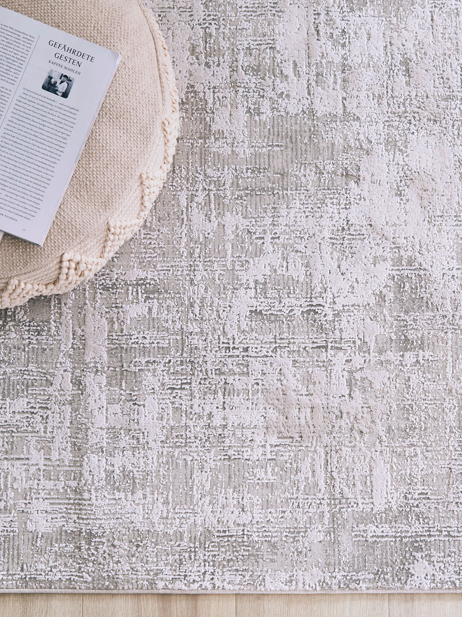 Vintage-Teppich, Mattsilber 3 Vintage-Teppich, Mattsilber – Bild 3