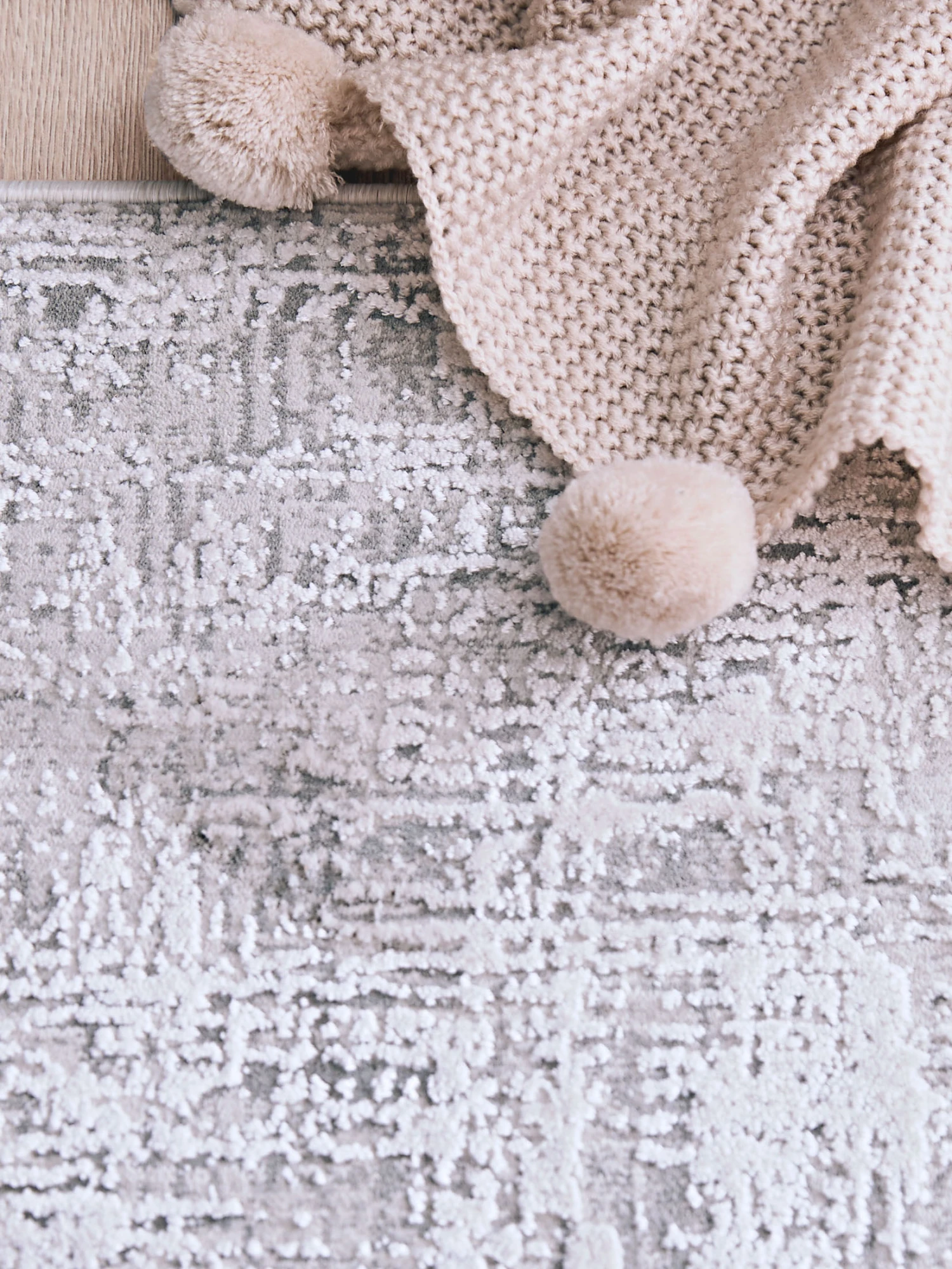 Vintage-Teppich, Mattsilber 4 Vintage-Teppich, Mattsilber – Bild 4