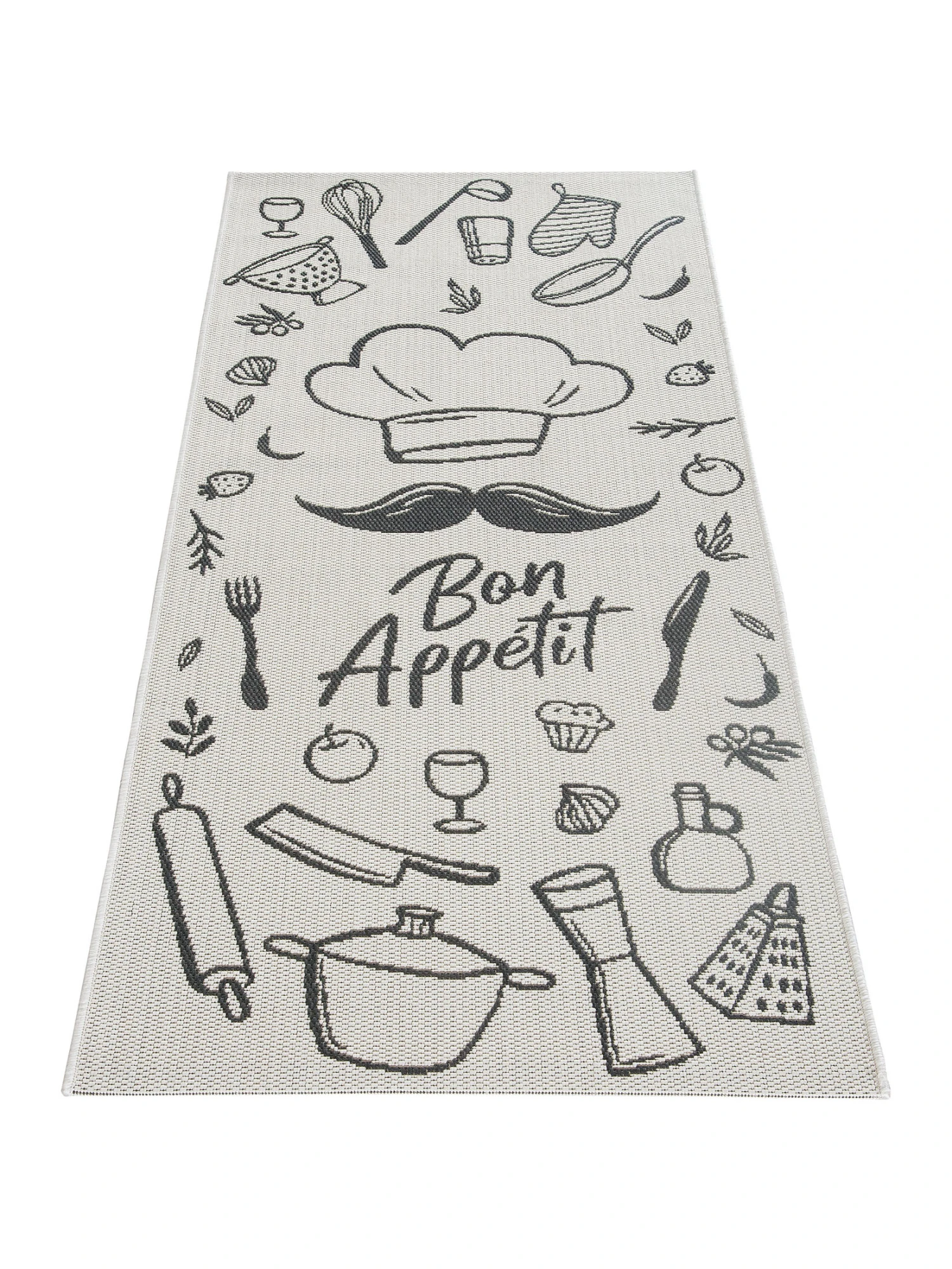 Küchenläufer, White/Black 3 Küchenläufer, White/Black – Bild 3