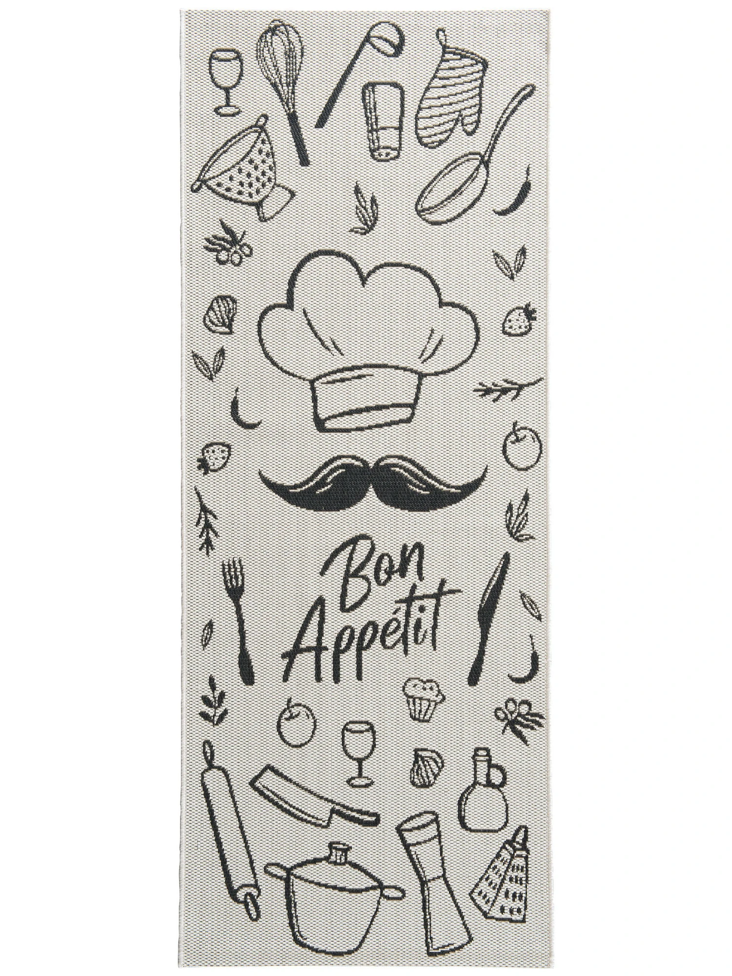 Küchenläufer, White/Black 2 Küchenläufer, White/Black – Bild 2