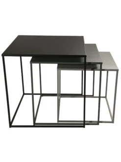 Tisch, Schwarz -Häuser Lieferungen Verkauf DarkTable Tisch Set per 2