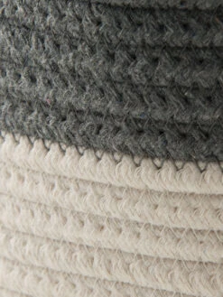 Korb, Grau/Weiss -Häuser Lieferungen Verkauf DoubleBag Korb GrauWeiss 35x35x26 lup2