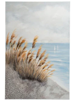 Leinwand-handgemalt, Dunkelbeige