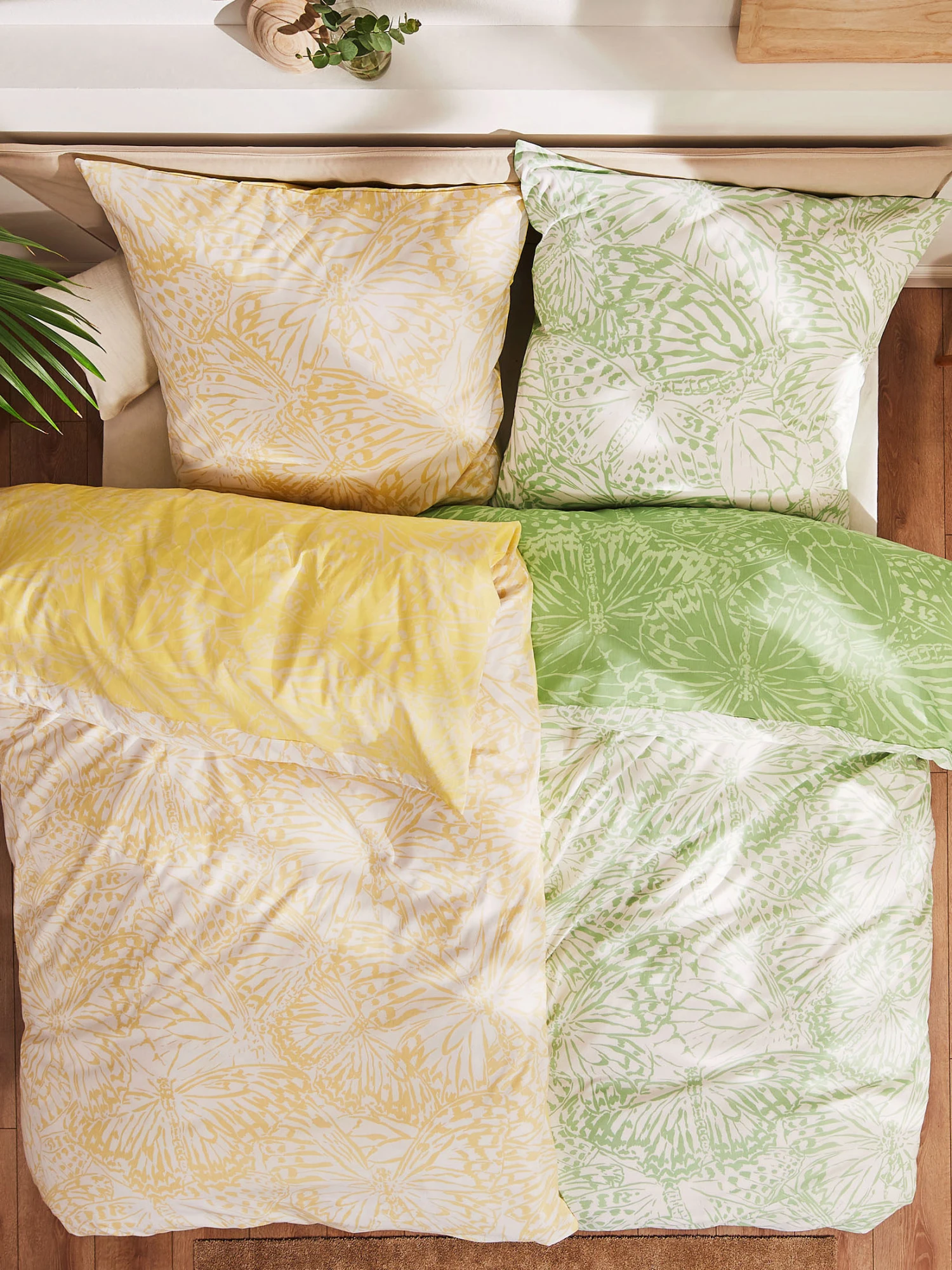 Satin-Bettwäsche, Gelb 4 Satin-Bettwäsche, Gelb – Bild 4