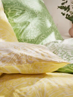 Satin-Bettwäsche, Gelb 9 Satin-Bettwäsche, Gelb -Häuser Lieferungen Verkauf Elanora Bettwaesche Gruen Gelb 135x200 spar