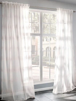 Vorhang Mit Gardinenband, Grau