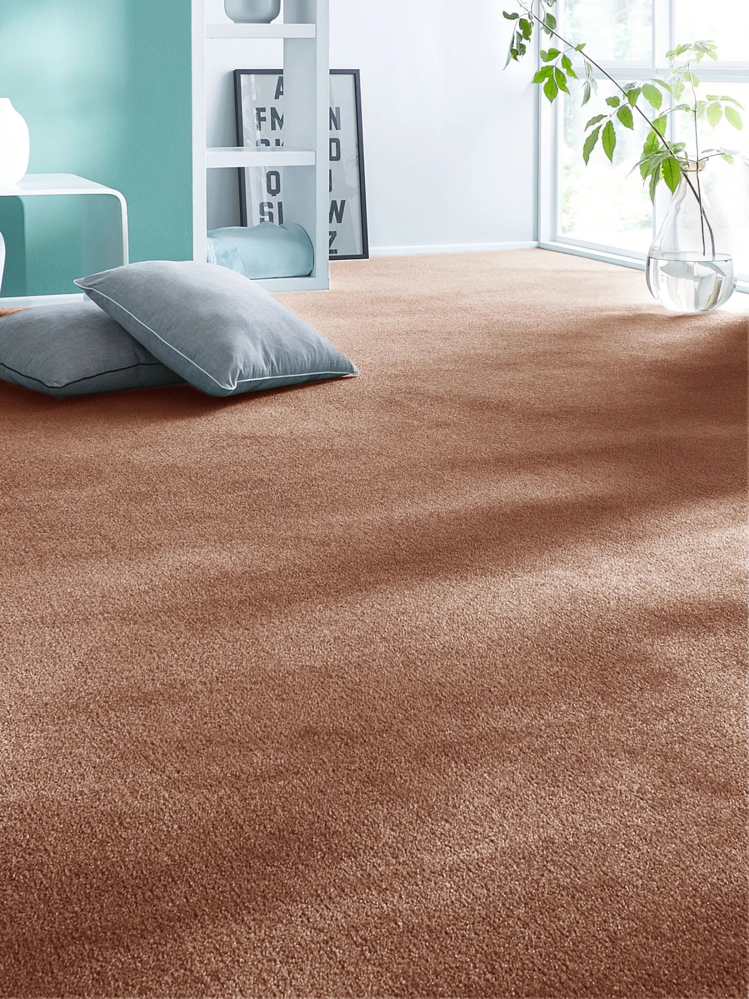 Velours-Teppichboden, Kupfer 89 1 Velours-Teppichboden, Kupfer 89