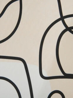 Leinwandbild, Schwarz/Weiss -Häuser Lieferungen Verkauf Endless Druckgerahmt Weiss SchwarzWeiss 50x70 lup