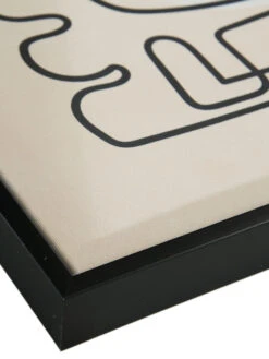 Leinwandbild, Schwarz/Weiss -Häuser Lieferungen Verkauf Endless Druckgerahmt Weiss SchwarzWeiss 50x70 lup2