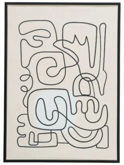 Leinwandbild, Schwarz/Weiss -Häuser Lieferungen Verkauf Endless Druckgerahmt Weiss SchwarzWeiss 50x70 pla