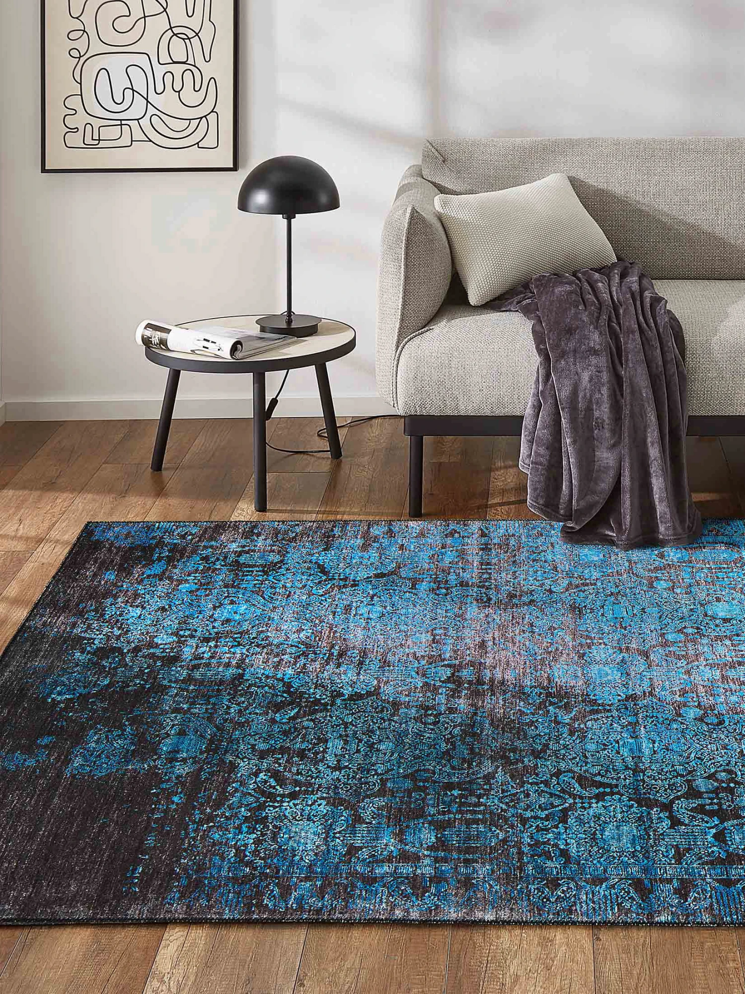 Vintage-Teppich, Ocean 1 Vintage-Teppich, Ocean