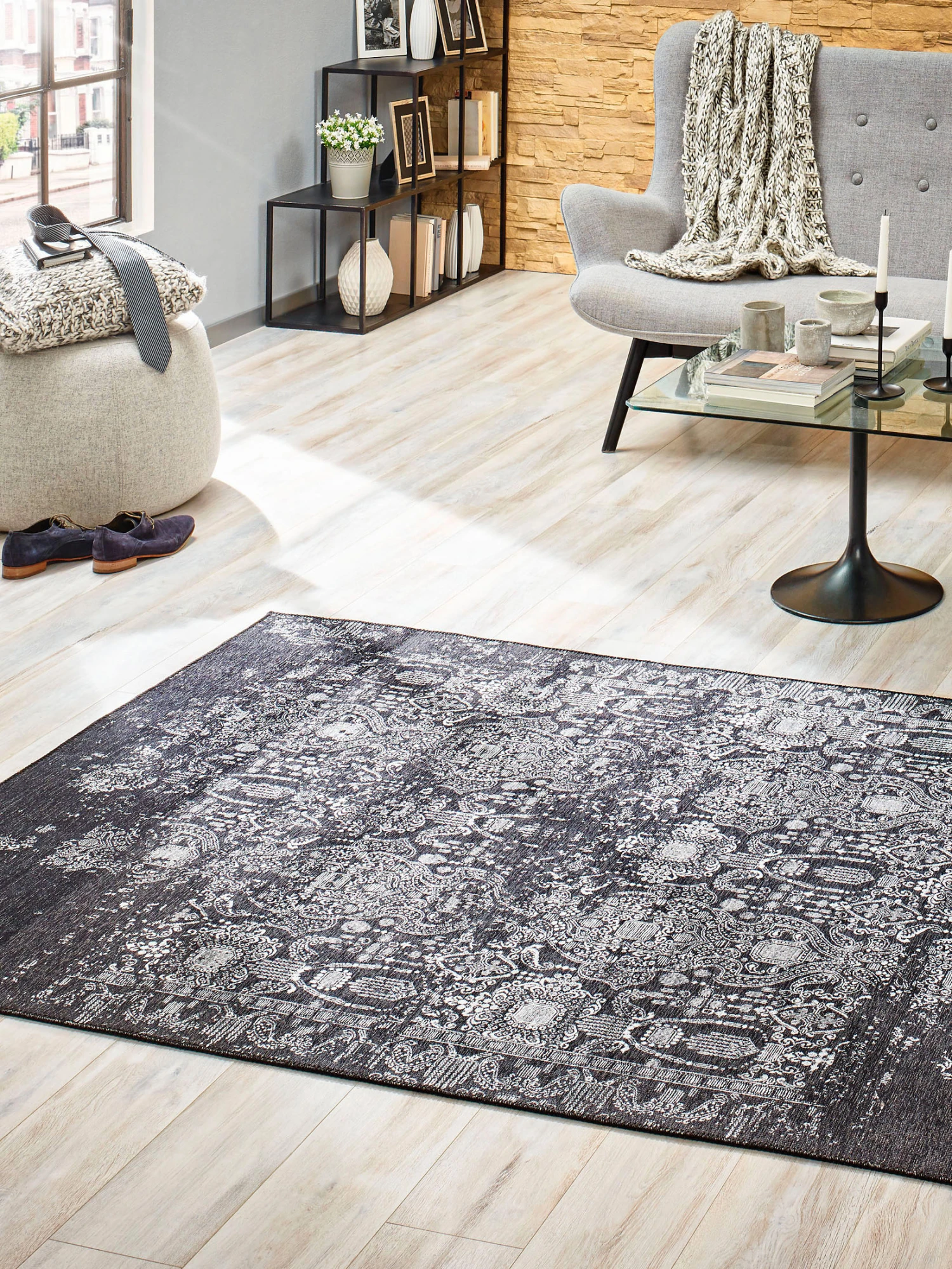 Vintage-Teppich, Quarz 1 Vintage-Teppich, Quarz