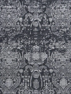 Vintage-Teppich, Quarz 8 Vintage-Teppich, Quarz -Häuser Lieferungen Verkauf Escape VintageTeppich Schwarz Quarz lup