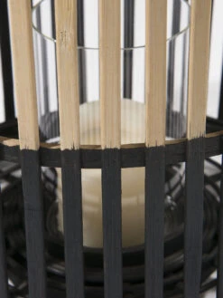 Laterne, Beige/Schwarz 7 Laterne, Beige/Schwarz -Häuser Lieferungen Verkauf Fargosa Laterne Beige BeigeSchwarz 31x31x39 lup2