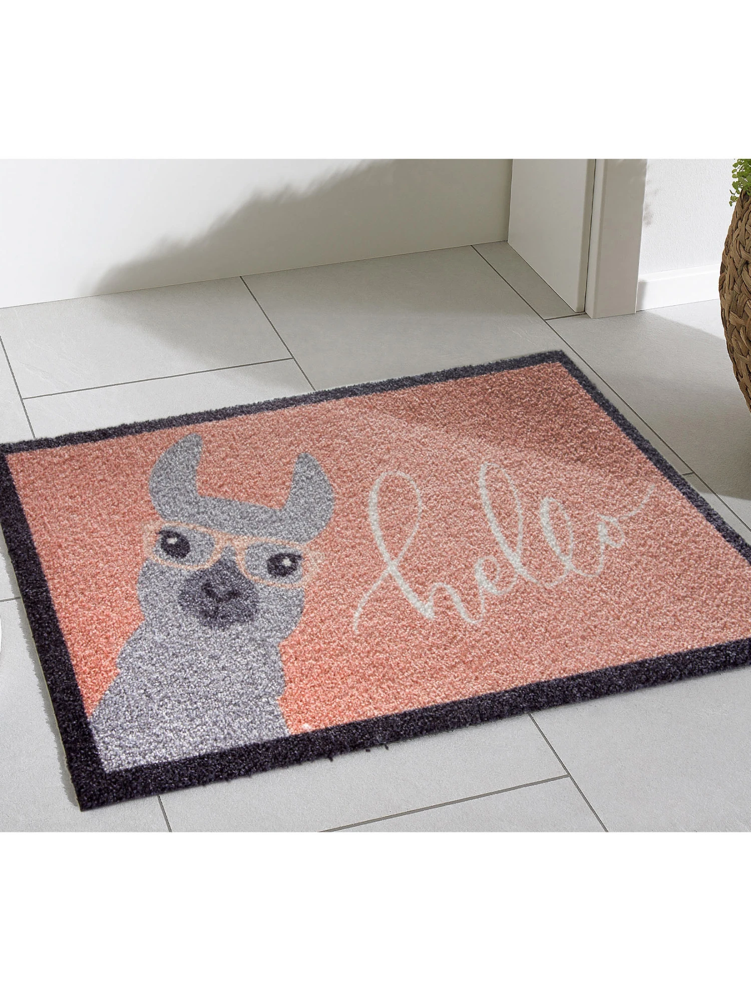 Fußmatte, Hello Lama 1 Fußmatte, Hello Lama