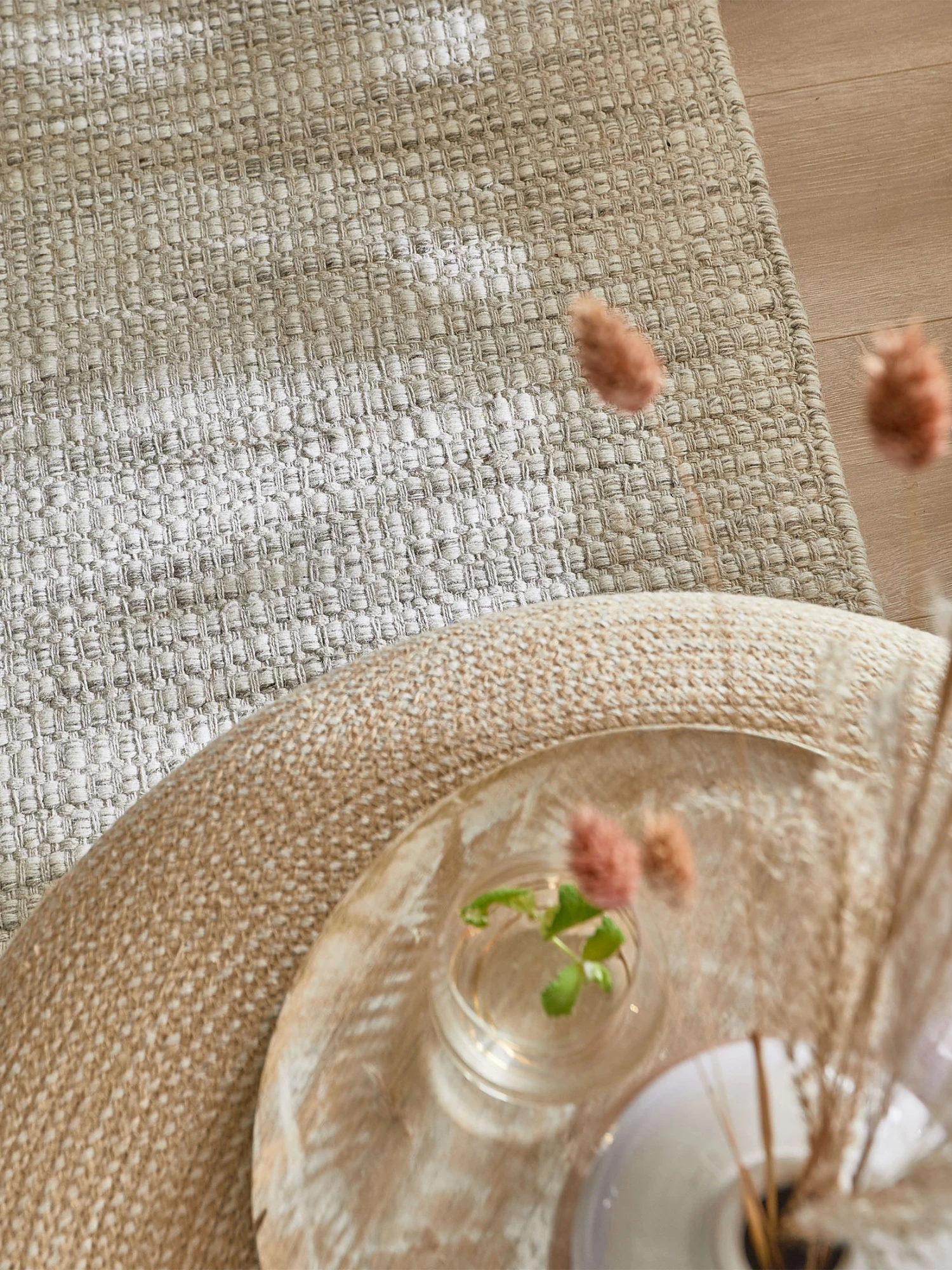 Flachgewebe-Teppich, Grey Natural 2 Flachgewebe-Teppich, Grey Natural – Bild 2