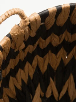 Korb, Schwarz/Natur -Häuser Lieferungen Verkauf Flimmer Korb Schwarz SchwarzNatur 26x26x23 lup2