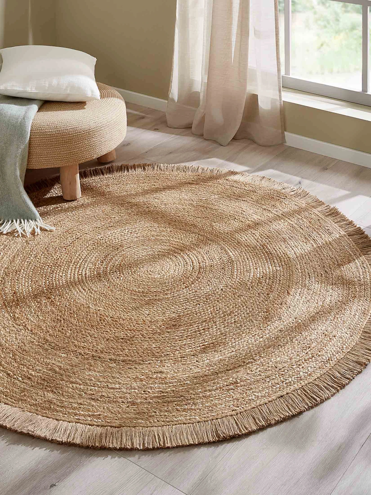 Jute-Teppich, Dünensand 1 Jute-Teppich, Dünensand