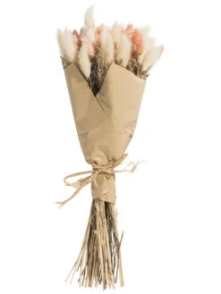 Trockenblume, Beige/Rosa -Häuser Lieferungen Verkauf Flowerbouquet Trockenblume Rosa BeigeRosa 40 pla2