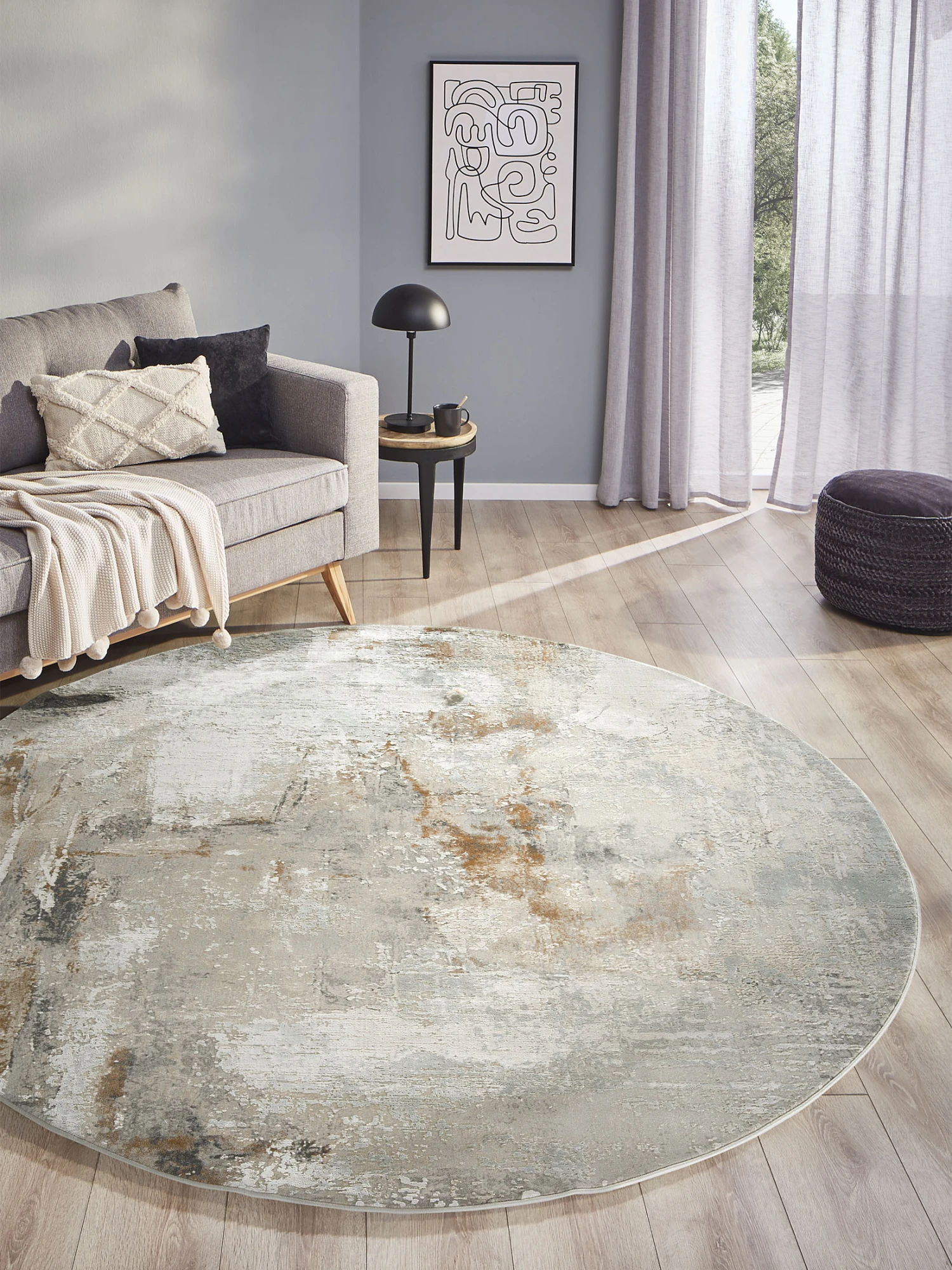 Vintage-Teppich, Taupe 1 Vintage-Teppich, Taupe