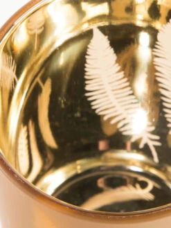 Teelichthalter, Gold 6 Teelichthalter, Gold -Häuser Lieferungen Verkauf GoldenLeaves Teelichthalter Gold 12x12x18 lup1