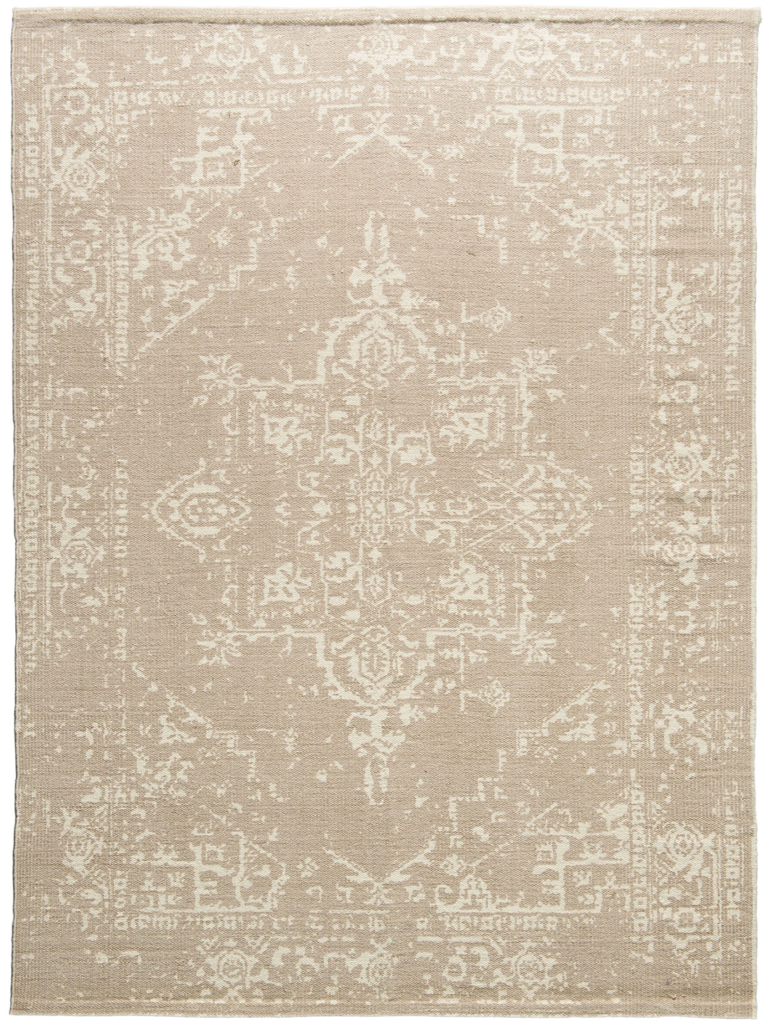 Baumwoll-Teppich, Vintage Beige 3 Baumwoll-Teppich, Vintage Beige – Bild 3